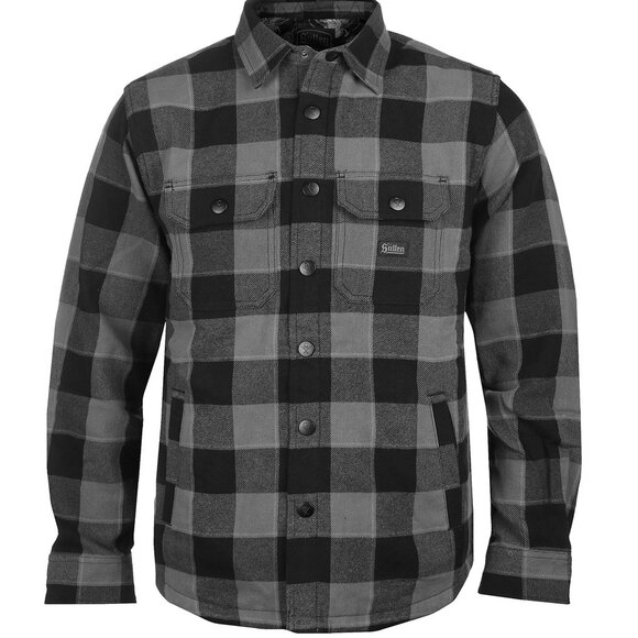 Sullen Art Collective Fang SCM5876 Long Sleeve Button Up Flannel Men`s Shacket - Picture 1 of 8